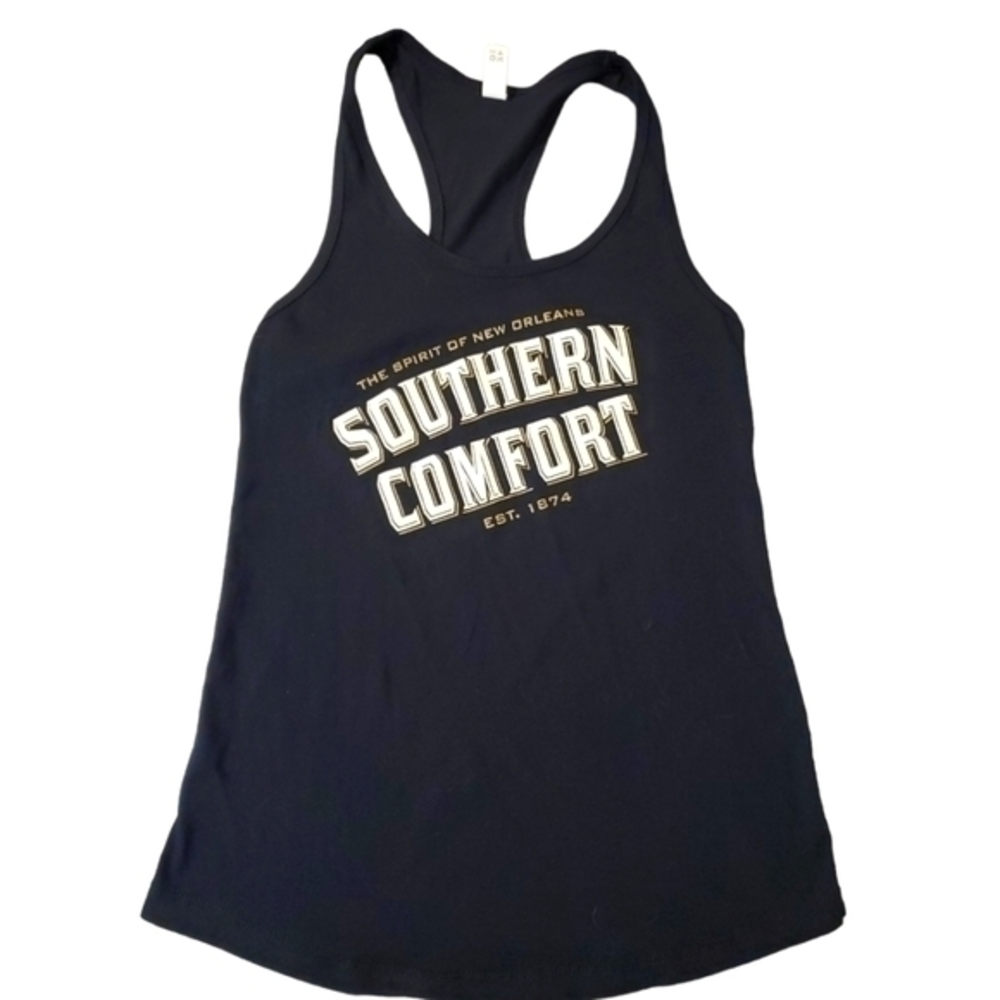 Southern Comfort Women's Black Logo‎ Tank Top Small